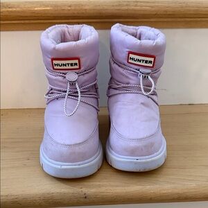 Hunter Kids Light Pink Snow Boots
